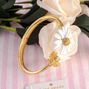 Kate Spade All Abuzz Open Hinged Cuff Bracelet - Brand New